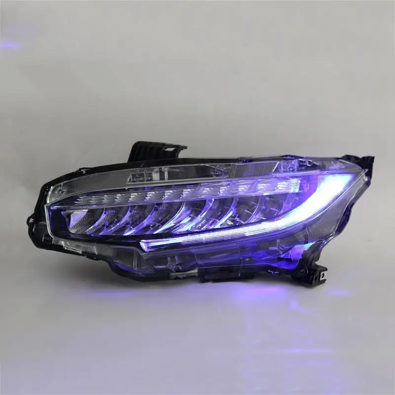 Luces Para авто Drl боковой сигнал поворота Cob дневные ходовые светодиодные фары Задние Автомобильные фары в сборе 16 17 18 19 для Honda Civic