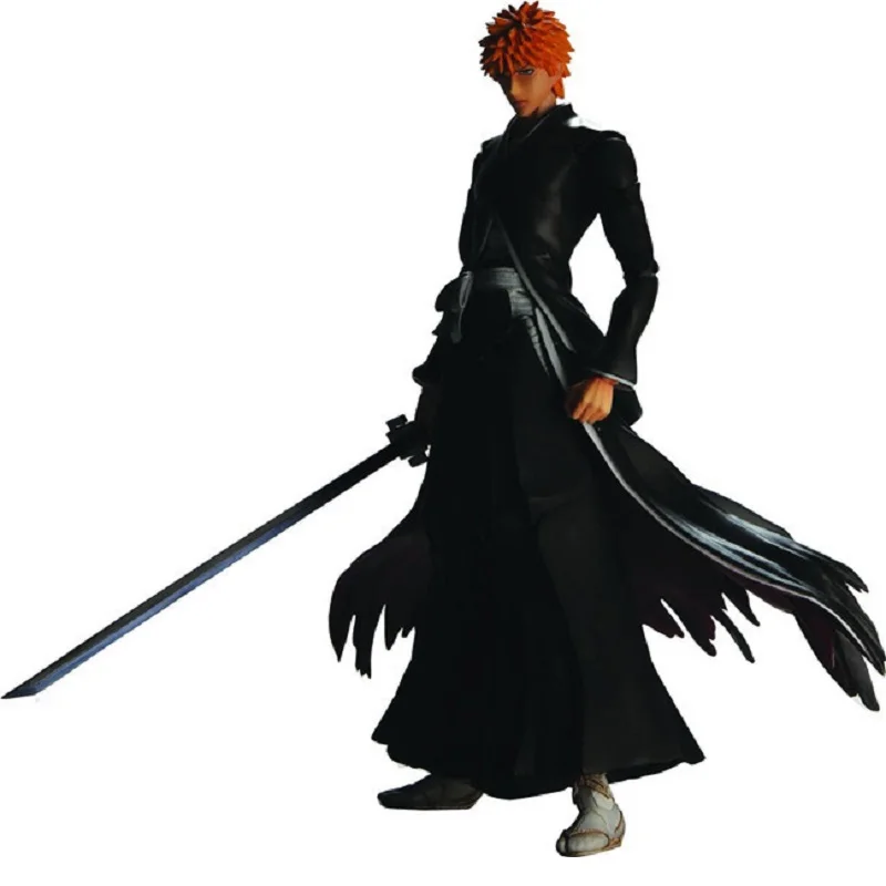 Аниме Play Arts Kai отбеливатель Kurosaki Ichigo Black Ver. Экшн-фигурки из ПВХ коллекционные