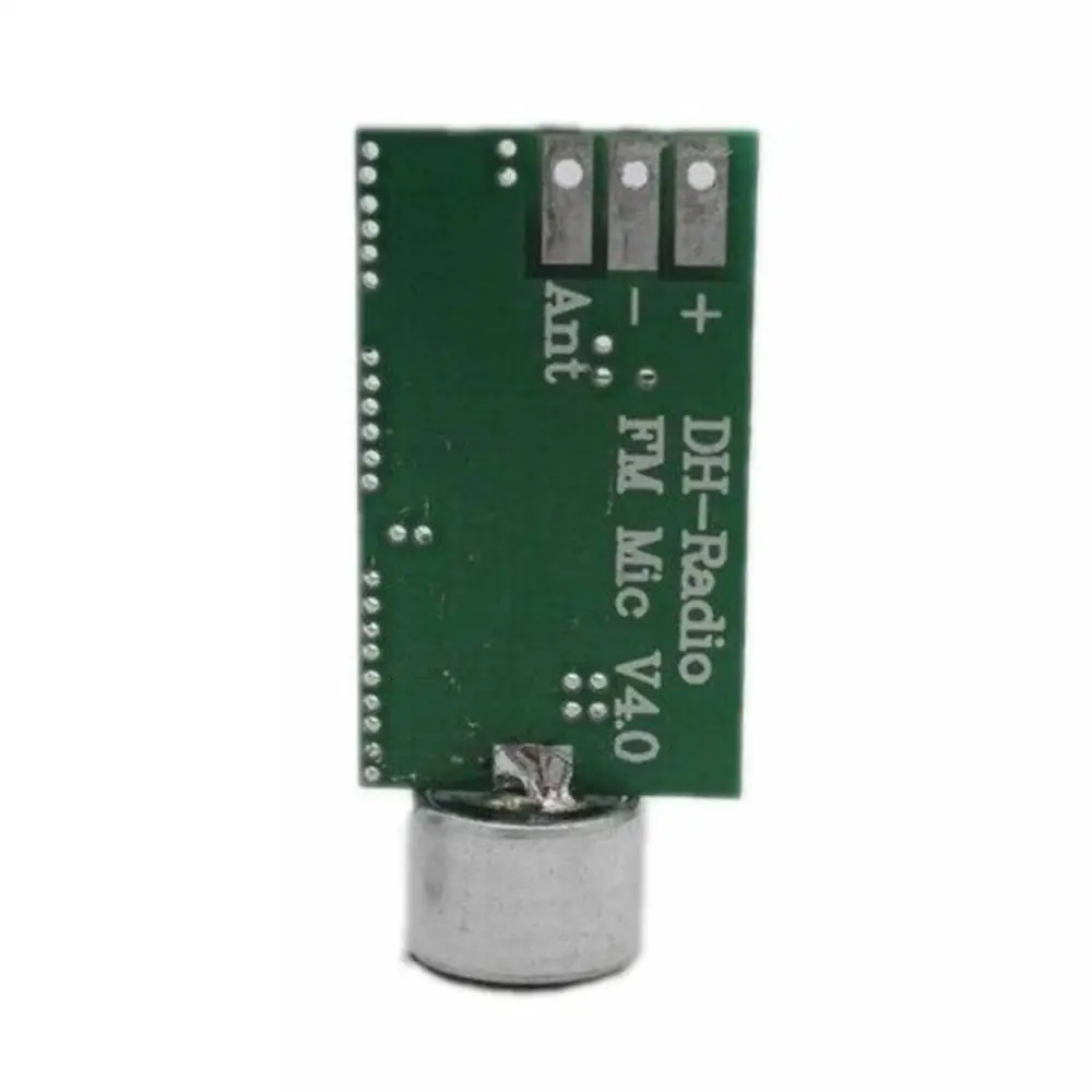 

FM microphone module FM transmitter MIC wireless audio transmitter mini bug wiretap dictagraph interceptor