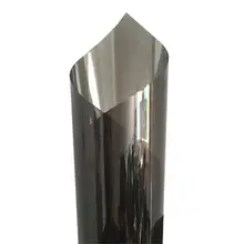 100 см x 4 м теплоизоляционная оконная наклейка самоклеящаяся ПЭТ Антибликовая пленка односторонняя зеркальная Серебристая водостойкая прочная Тонирующая пленка