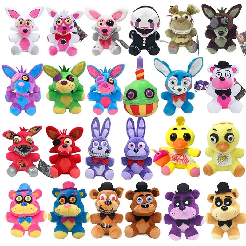 Игрушка плюшевая FNAF клоун Чика Бонни чучело плюшевые куклы милые мягкие