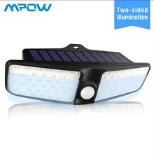 Mpow 80 светодиодный Солнечный настенный светильник s беспроводной IP65 водонепроницаемый беспроводной безопасности лампа на солнечной батарее с датчиком движения Luz Солнечный светодиодный Para внешний вид
