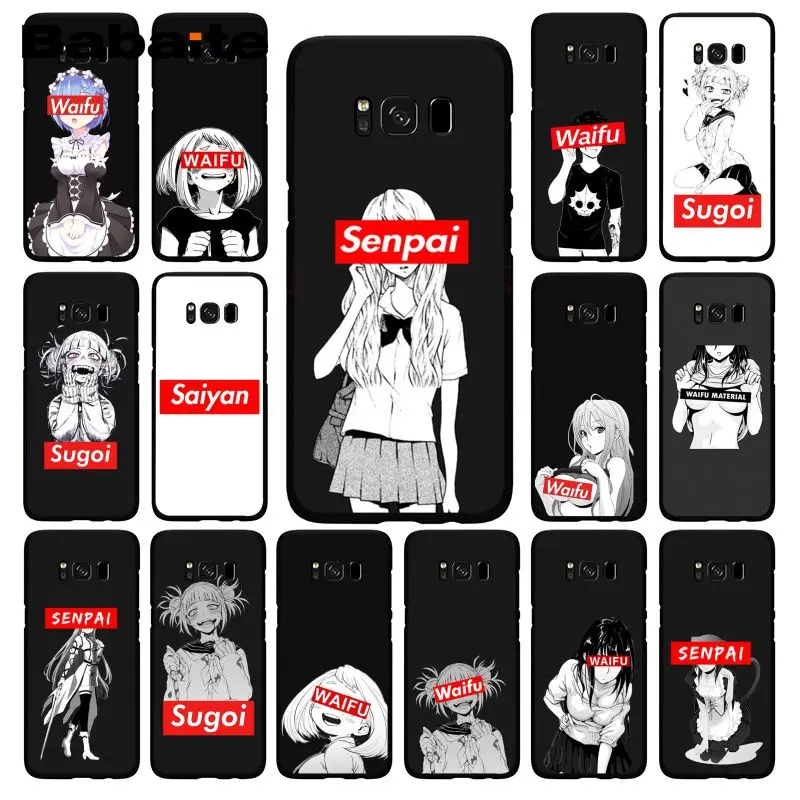 Babaite Sugoi Senpai аниме Waifu чехол для телефона Samsung Galaxy S10E S7 Edge S9 S8 S10plus S6 S10Lite | Мобильные