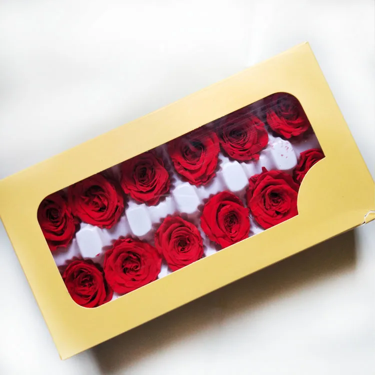

High Quality 12 Pink 3-4 Cm Preserved Flowers Eternal Roses Valentine's Day Gift Immortal Roses