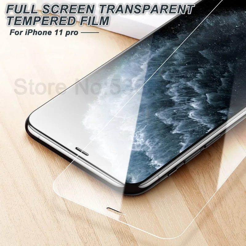 0,22 мм 9H закаленное стекло для iPhone X XR XS 11 Pro Max Защита ...