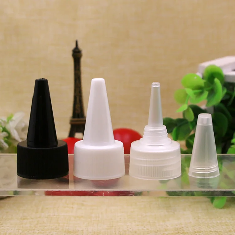 50PCS plastic pointed caps 18MM 20MM 24MM Caliber diameter lid Flip the top cover bottles