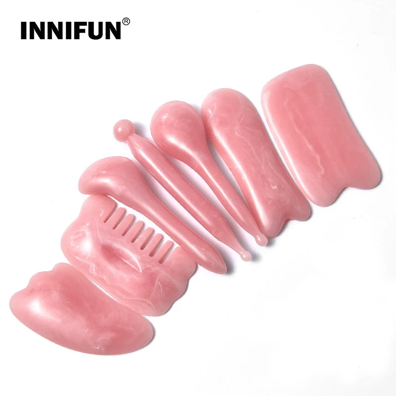 

Face Care Set Face Lift Board Massage Stick Gua Sha Scraping Scraper Acupuncture Pen Facial Slimming Soothing Skin Care Tool