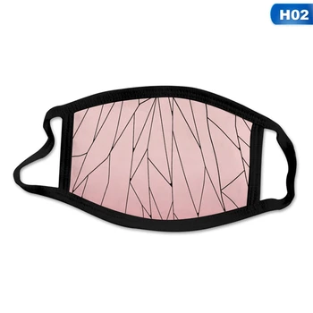 

Demon Slayer cotton mask Kimetsu no Yaiba Cosplay Mask Tomioka Giyuu Cotton Adult Half Face Masks Sports Breathable Props