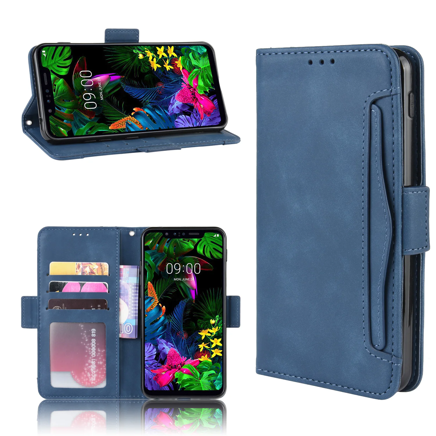Для LG G8s ThinQ Q60 K50 K12 Prime Max высокое качество Винтажный Скраб кожаный флип чехол мульти-слот для карт Стенд чехол бумажник сумка для телефона