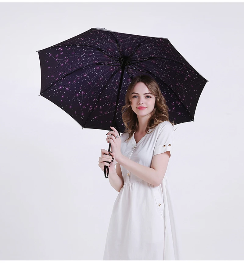 Sakura small fresh ins girl heart folding goddess umbrella dual-use female sun umbrella wpc sunscreen UV protection26