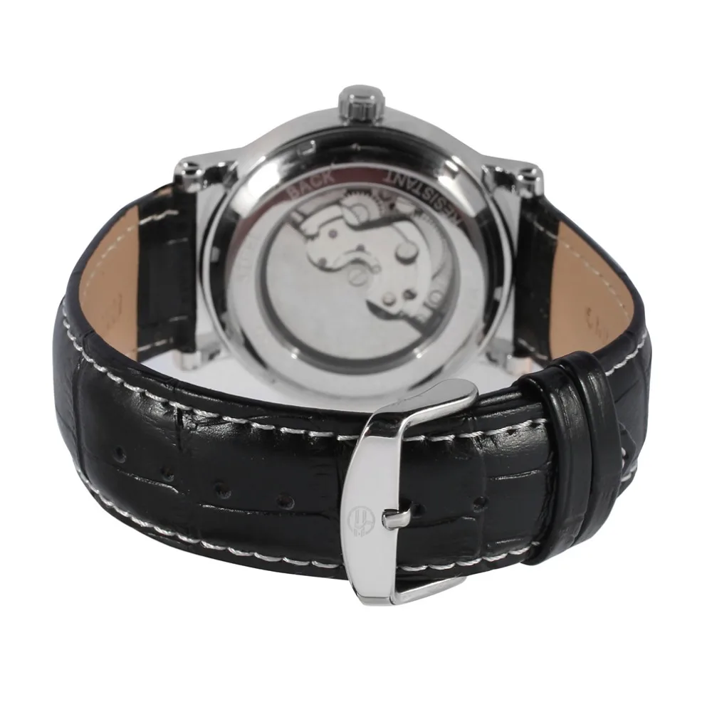 Forsining модные турбийон дизайн Swirl циферблат светящиеся Роскошные Moon Phase Мужские часы лучший бренд класса люкс автоматические часы для мужчин