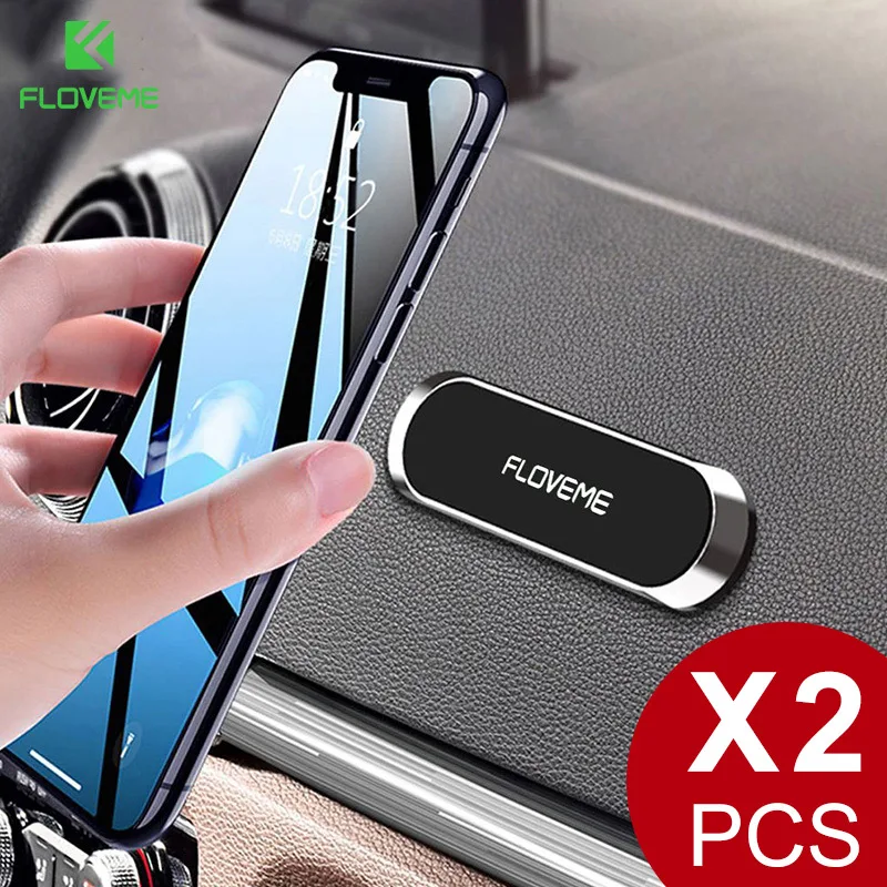 FLOVEME Mini Streifen Magnetische Auto Telefon Halter Für iPhone 11 Xiaomi Universal Metall Wand Ma