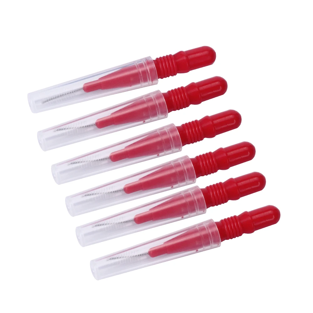 Зубная щетка AZDENT 15 шт./упак. с ортодонтической проволокой 0 7 мм|interdental brush 0.7mm|interdental