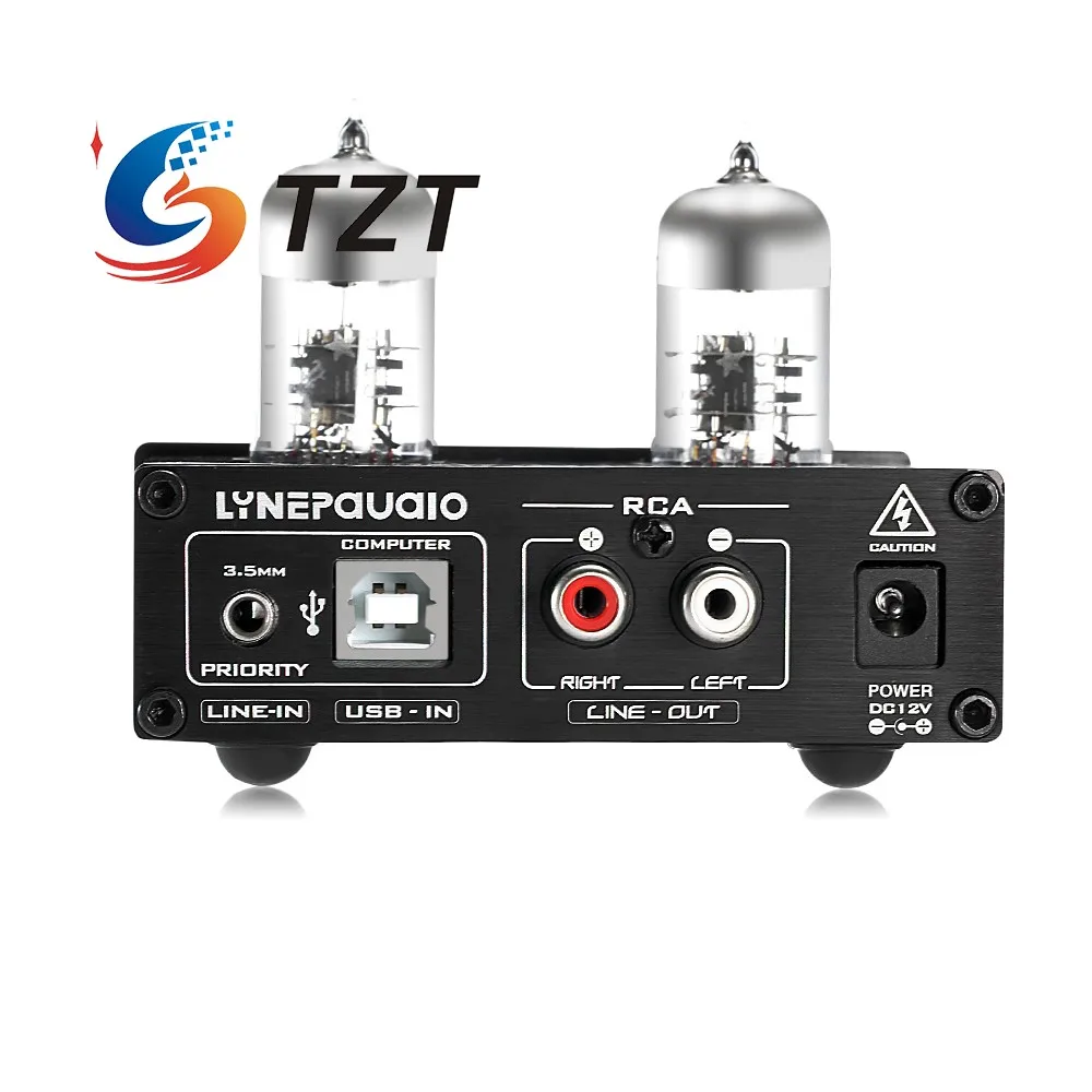 TZT 6J9 ламповый усилитель для наушников USB ASIO звуковая карта LINEPAUDIO A962 Amp