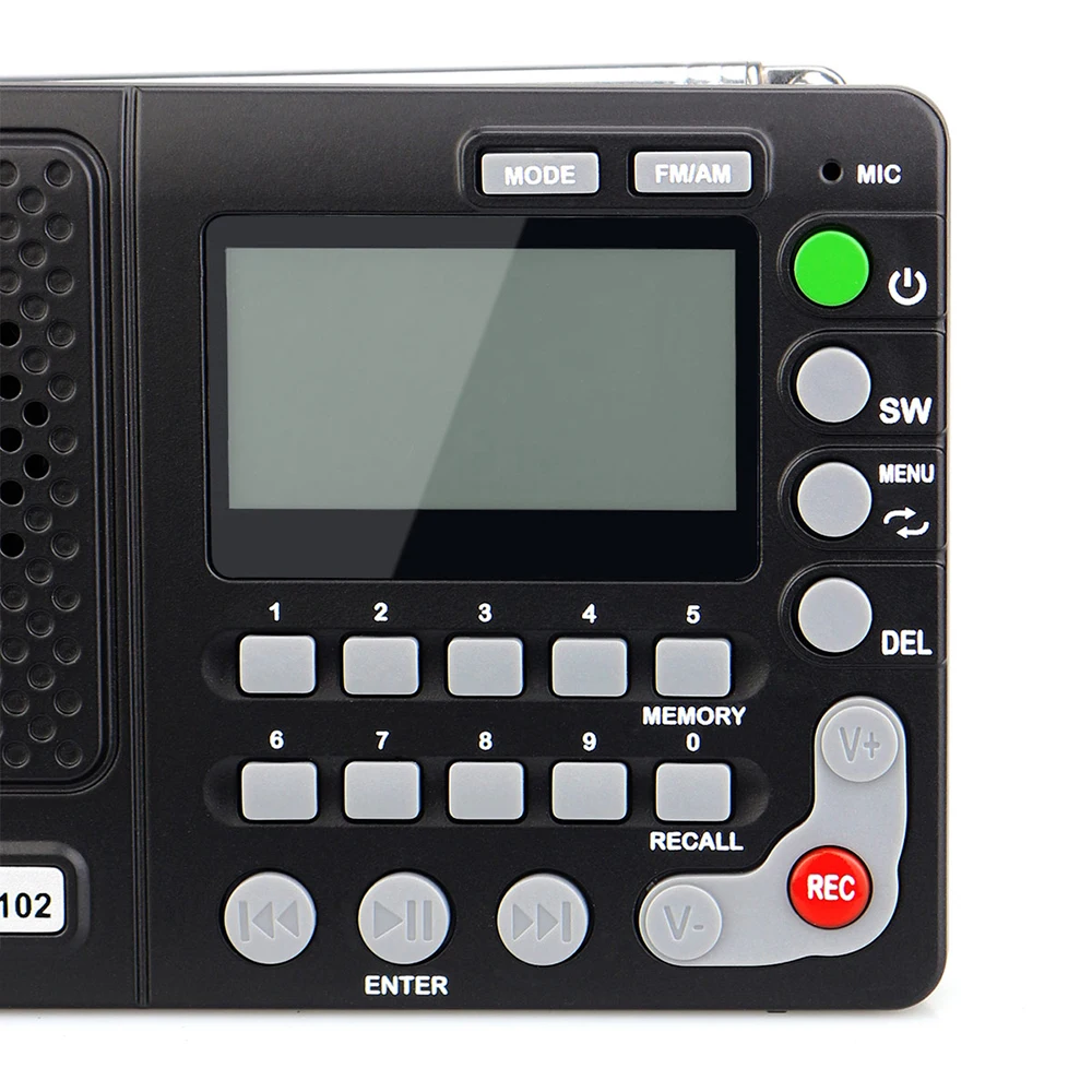 Retekess радио TR102 FM/AM/SW портативное радио карманное радио приемник с таймером сна mp3-плеер Поддержка TF карты# XJ30