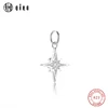 Hot Sale Micro Inlays 925 Sterling Silver Charms Star Pendant for Necklace Bracelet Making DIY Women Cubic Zircon CZ Pendant