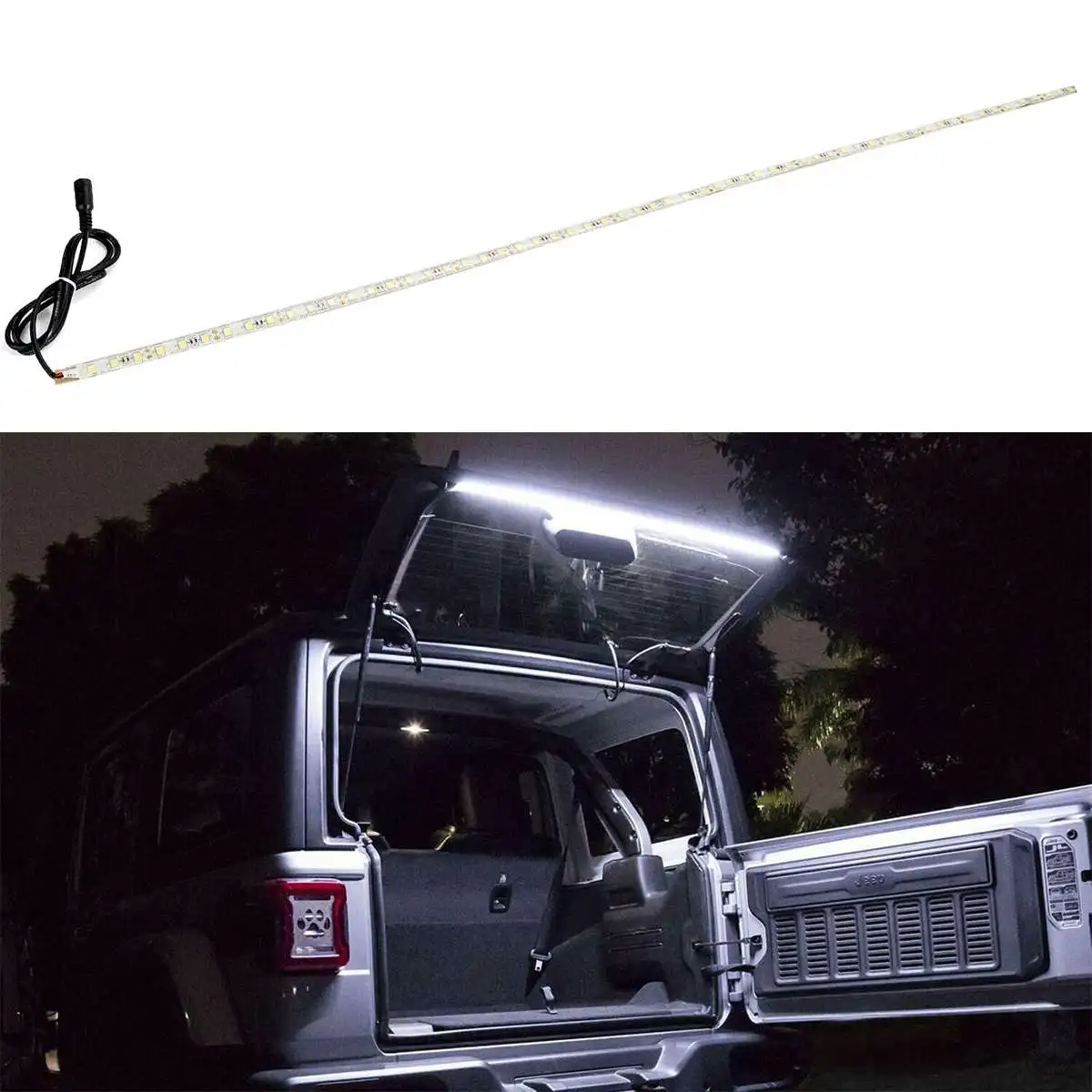 Подходит для Jeep Wranglers JK JKU JL светодиодный задний стеклянный светильник для багажника или внутреннего освещения