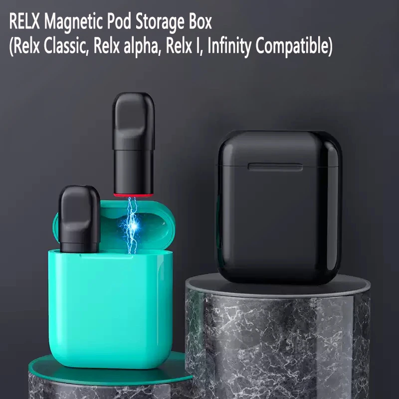 Portable Magnetic attraction storage box pods Case For Relx Infinity  Classic 4th Phantom/Prevent loss/prevent scratches