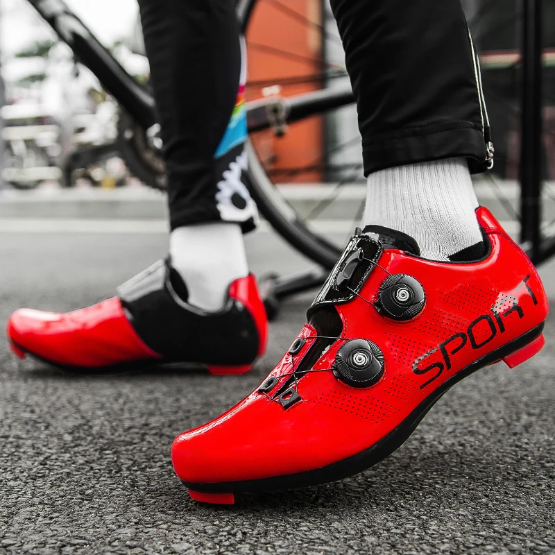 Professional Ultralight Cycling Shoes MTB Outdoor Breathable Self-Locking Bicycle Sneakers Men Racing Road Bike SPD Cleat Shoes