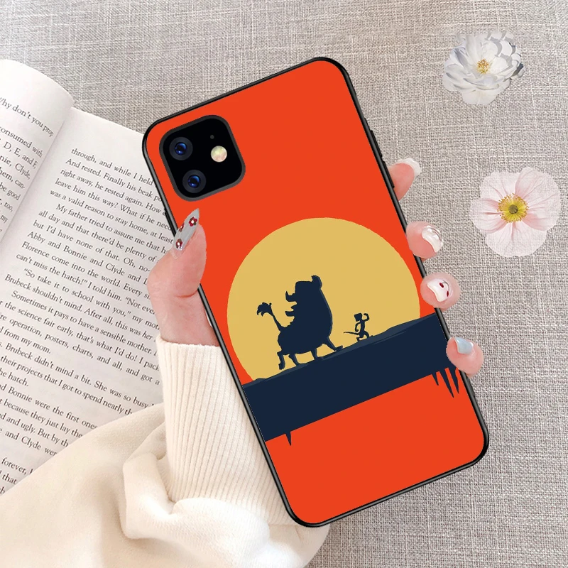 Lion King Pumba Hakuna Matata черный мягкий Уретановый Термопластик(tpu) оболочка для iPhone 11 11Pro 5s SE 6 6S 6 7 8Plus Max XS XR X10 Мягкий силиконовый чехол