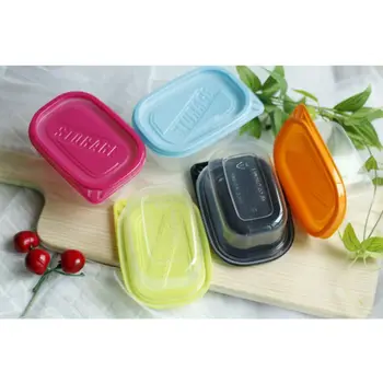 

50pcs Square Disposable Lunch Box Cake Packaging Boxes Plastic Eco-friendly Fruit Vegetable Food Container Kitchen Tools 1000ml