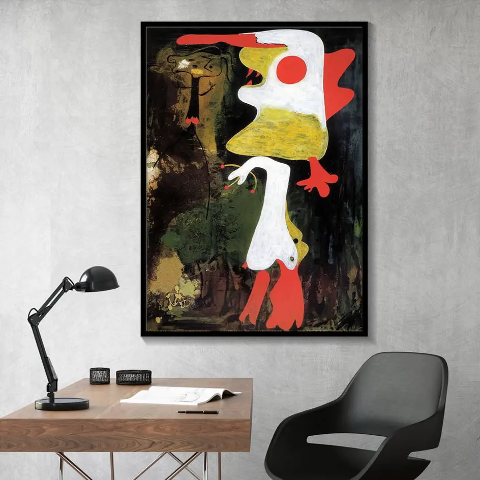 Joan Miro абстрактные акварельные настенные художественные плакаты и принты Знаменитая Картина на холсте гостиная украшение дома картины