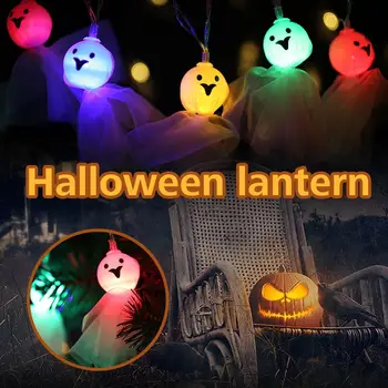 

LED Ghost Doll Shape Light String Fairy Lights Halloween Christmas Decoration