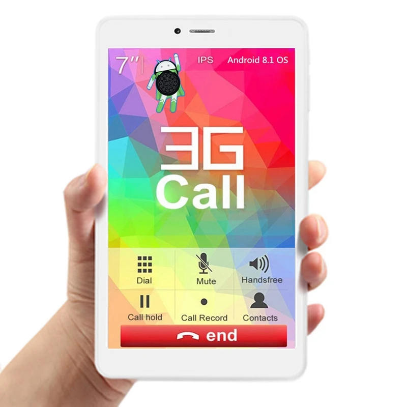 Binai V7SHD-3G четырехъядерный Android 8,1 HD экран 1024X600 ips GPS Bluetooth Wi-Fi две sim-карты поддержка TF телефонного планшета
