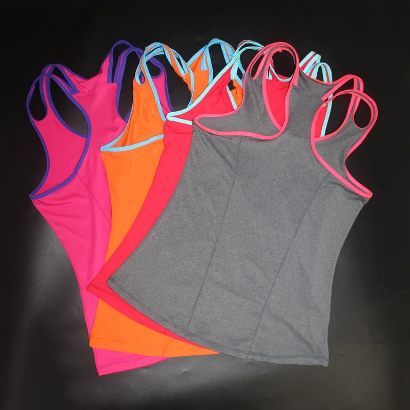 Новые женские майки топы одежда Быстросохнущий жилет для фитнеса спортивные