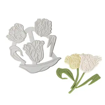 

Yueyue Sugarcraft Tulip Flower Silicone fondant cutter cake mold fondant mold fondant cake decorating tools sugarcraft