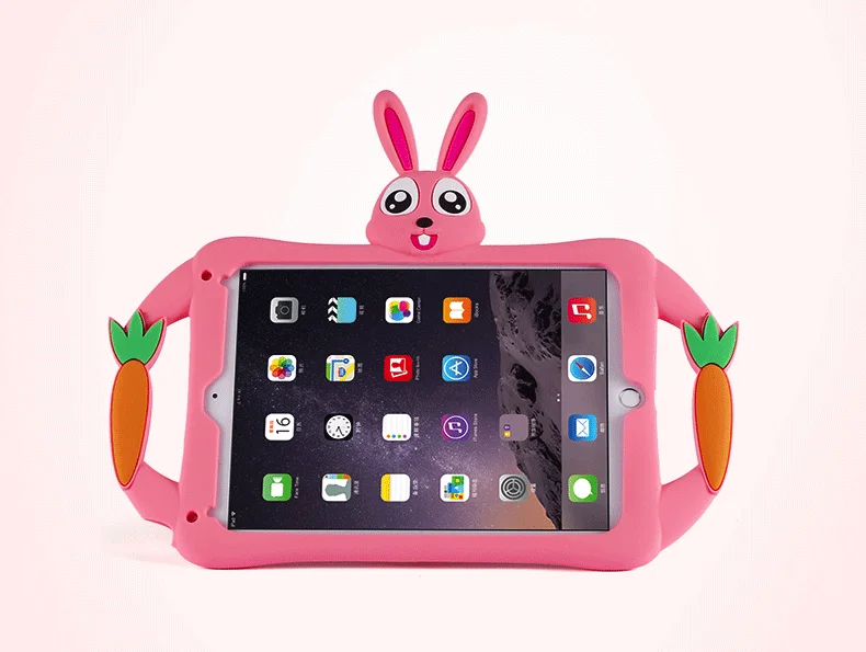 Прекрасный силиконовый чехол для планшетов ipad Mini1 2 3 4 5 air 2 pro 9,7 мультяшный защитный чехол для ipad 2, 3, 4 18 9,7