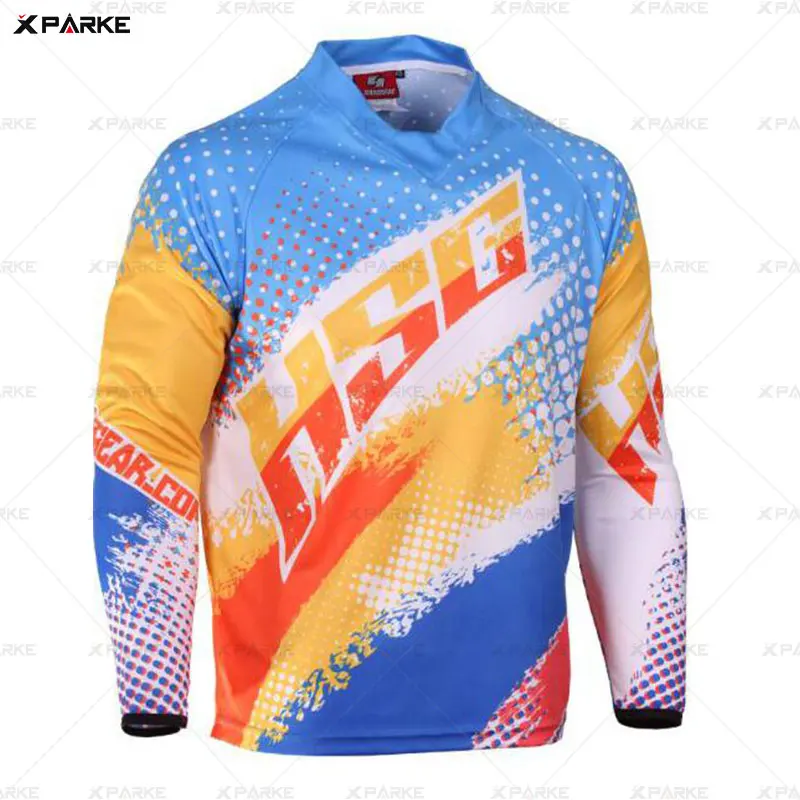 New motorcycle mountain bike team downhill jersey MTB fox Offroad DH MX bicycle locomotive shirt cross country mountain bike