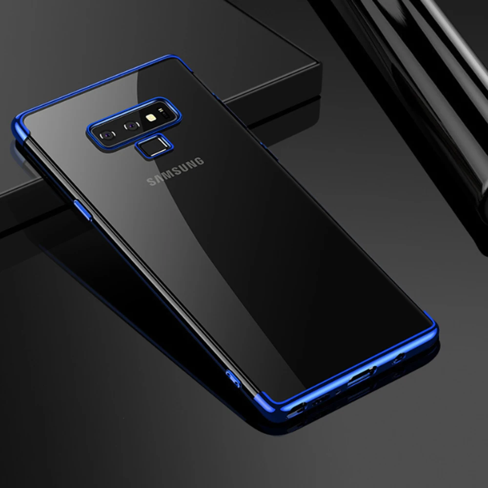Чехол для Samsung S9 S8 S7 Note 8 Роскошный прозрачный мягкий силиконовый чехол из ТПУ с