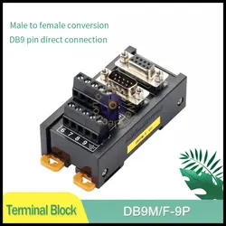 CNC – bornier de Port mâle femelle DB9, câble à commutateur Hub 10 broches, convertisseur de Signal série RS232 RS485 RS422 PLC 