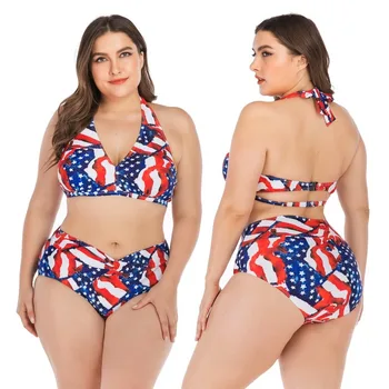 

Surfing Swimsuits For Women Swimwear Lady Woman 2019 Plus Size Bikini Fat Push Up Cup Swimsuit Print Polyester Sierra Surfer