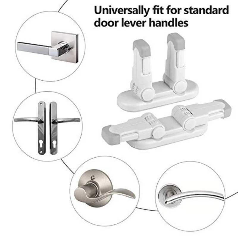 1 шт Детские двери рычаг блокировки предотвращает малышей от открывания дверей самоклеящаяся