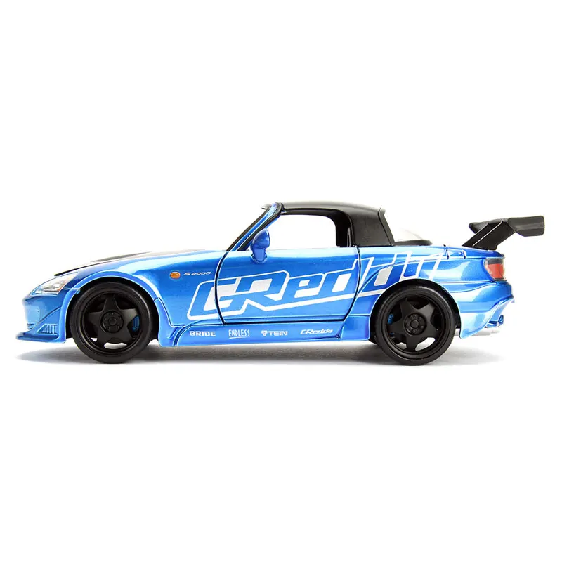 JADA 1/24 масштабная модель автомобиля игрушки JDM тюнеры TOYOTA FT-1 концепция суперкар литая металлическая модель автомобиля игрушка для подарка, детей, коллекция - Цвет: HONDA S2000