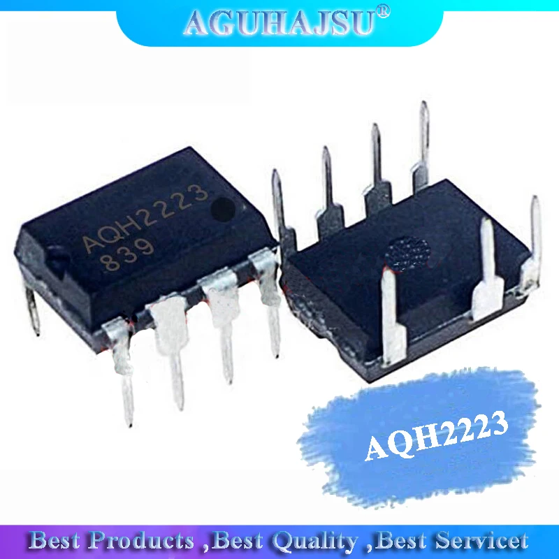 10pcs Aqh2223 Dip7 2223 Dip7 Dip Solid State Relay Ic Chip Manifold