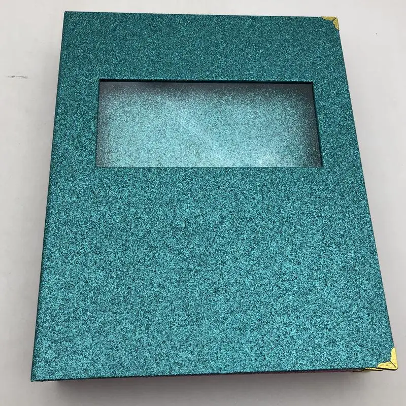 2 pcs green book Mikiwi Заказная упаковка блестящая бумага магнитная ресница книга с лотком ресницы, фирменная торговая марка логотип упаковочная коробка пустой чехол - Цвет: 2 pcs green book