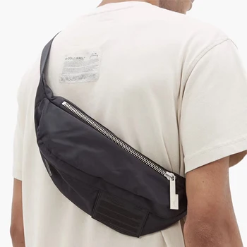 

Hip Hop Streetwear A COLD WALL Chest Bag Men Women High Quality Canvas A-COLD-WALL* Shoulder Bag LOGO Zipper ACW Crossbody Bag