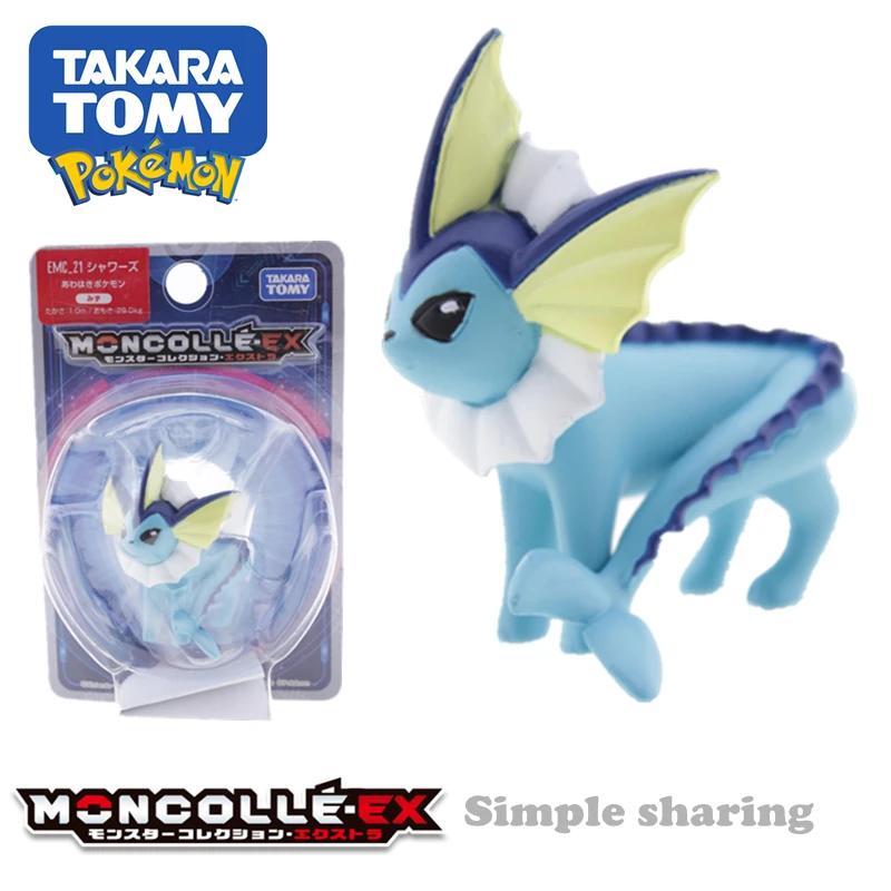 Genuine Takara Tomy Pokemon Moncolle EX EMC_21 Vaporeon 