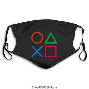 

PlayStation Controller Buttons Mens Womens Gaming-Maske Funny Cool Top Maske Tops Streetwear Pride Mask Men Kostenloser Versand