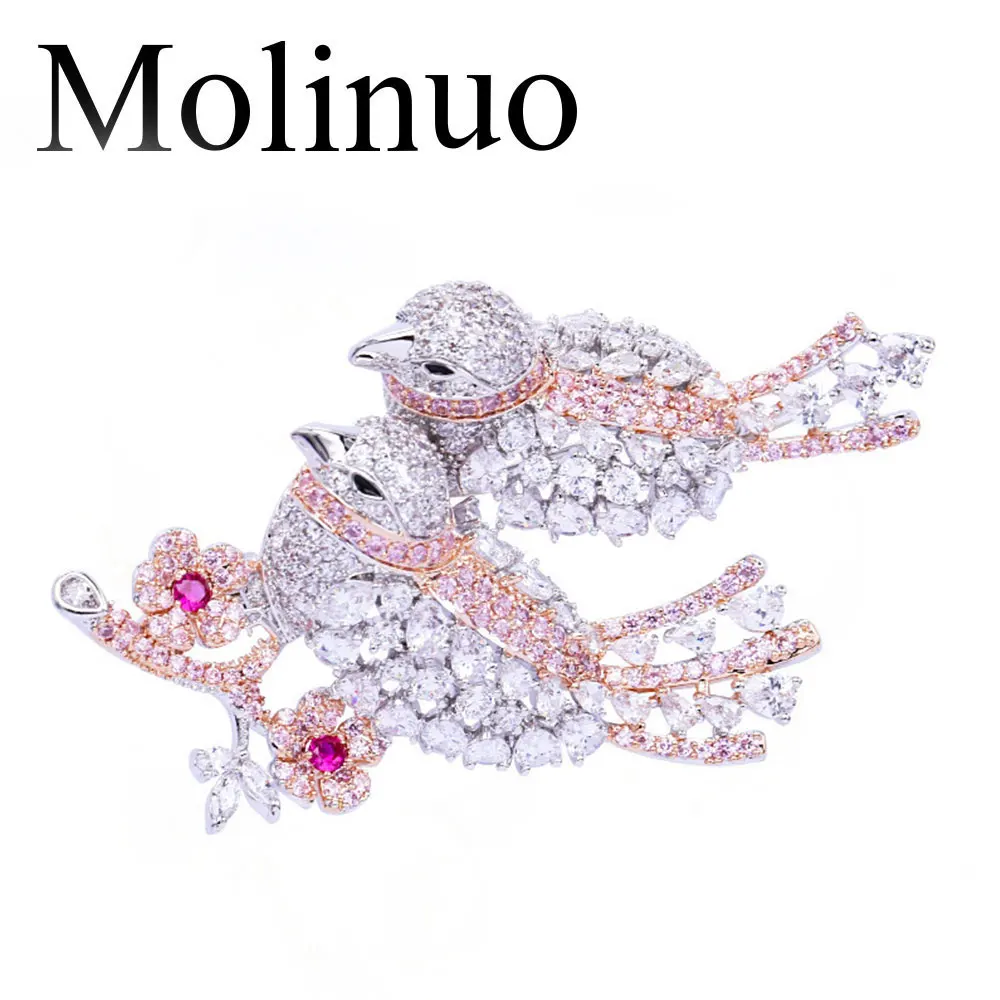 Molinuo Изысканная Милая мультяшная брошь в виде утки, брошь с пряжкой, женская простая модная брошь в Корейском стиле