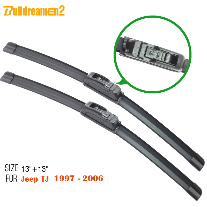 Buildreamen2 For Jeep Tj 19972006 Car Bracketless Windscreen Wiper