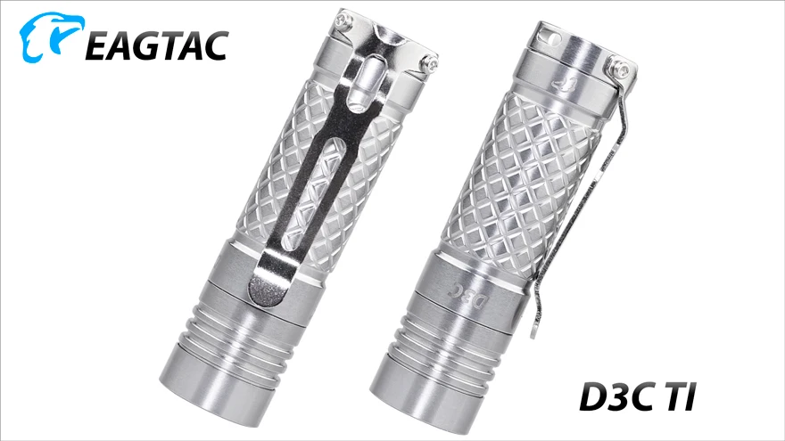 EAGTAC D3C Ti XM-L2 U4 светодиодный фонарик супер яркий 800LM EDC Мини фонарь 16340 CR123A Ограниченная серия