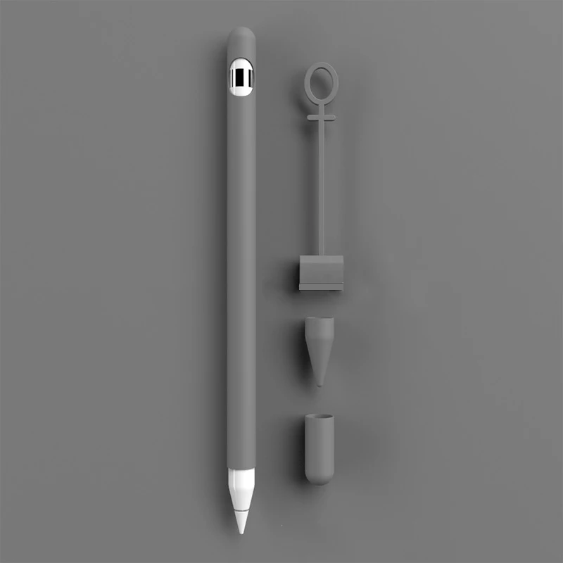 Мягкий силиконовый чехол для Apple Pencil, совместимый с iPad Tablet, стилус, защитный чехол, защита от потери