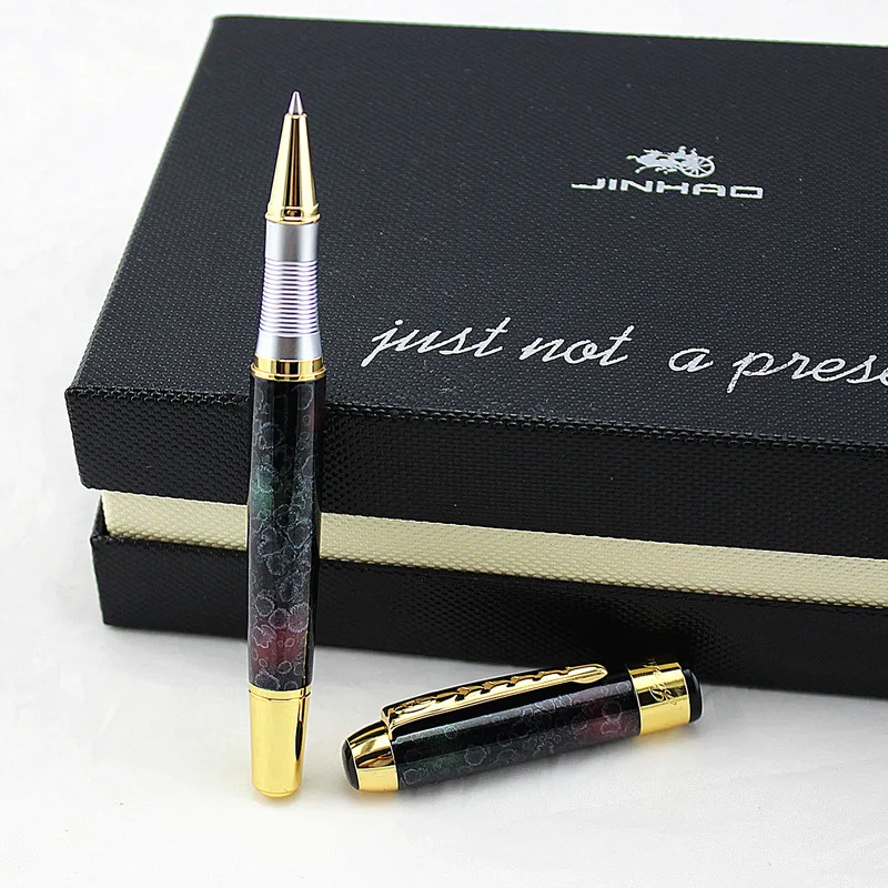 Jinhao, роскошная брендовая металлическая шариковая ручка, роскошные шариковые ручки для деловых подарков, офисные школьные принадлежности, канцелярские принадлежности
