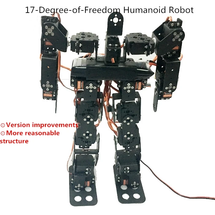 

Diy Robot New 17-Degree-of-Freedom Humanoid Robot Walking/Biped Robot Full Set of Bracket Accessories + MG996R Steering Gear