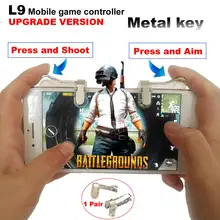 PUBG Mobile game Controller Trigger Game Fire Button Phone Joystick For PUBG For IPhone 7 8 Plus  For Xiaomi  Android