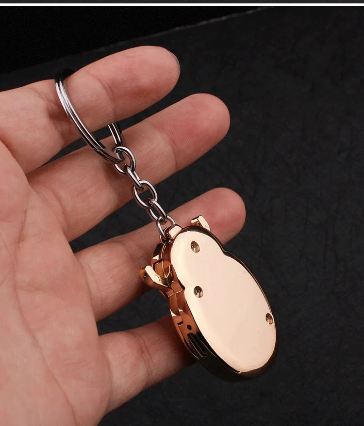Креативная перезаряжаемая Зажигалка Beetle Божья коровка USB новинка брелок